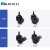 易得力低重心尼龙PA设备脚轮2寸2.5寸丝杆万向刹车轮M413-16 2.5寸丝杆刹车M413425E-M4125-16