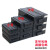 抽屉通用式件盒黑色积木零件箱物料箱件收纳盒ESD周转箱 抽屉盒 中165*120*60有隔板