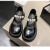 ZKHE玛丽珍女鞋2024新款高跟鞋子法式厚底乐福鞋夏季单鞋英伦风小皮鞋 黑色 35