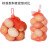 鸡蛋网兜网袋批发塑料包装编织袋网眼袋尼龙丝网眼袋 30cm 红色100个+扣-紧密型