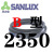 船用SANLUX三力士三角带传动带B2000到2400 B2100 B007 皮带 黑色B-2350三力士