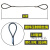 镀锌压制双扣钢丝绳插编钢丝绳子吊索行车吊车起重吊装工具索具 压制镀锌10毫米2米