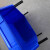 良至 零件盒 塑料组合式物料盒货架斜口分类收纳盒仓库零件盒 蓝色加厚C7#180*115*80mm