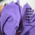 劳保手套309紫色乳胶发泡手套柔软防滑耐磨透气防护 L578灰色(12双) L
