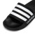 Adidas阿迪达斯凉拖男鞋女鞋夏季新款三条纹一字拖运动鞋休闲沙滩凉鞋 GZ5922【黑色三条纹】 40.5