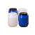 储水桶大白桶加厚带盖白色胶桶塑料桶储水化 25L蓝圆普通