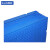 苏识 塑料周转箱 储物配送箱 可配盖加厚折叠箱流箱 650×440×245mm 蓝色 个 2210061