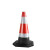 橡胶路锥EVA反光路锥方锥雪糕桶 安全警示柱塑料路锥 10起 70高EVA路锥