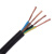QANNE 电线电缆 RVV4*10平方国标4芯电源线四芯多股铜丝软护套线 黑色10米 带安装