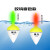 GUBPMTSHIMLED远投电子大肚漂夜光漂海杆鱼漂鲢鳙钓组水怪超亮矶钓漂浮定制 长尾双色灯常亮款(电池) 50克