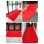 商用 PVC塑胶地垫门口防水防滑丝圈红地毯室外进门迎宾加厚脚垫 红色 整卷1.8米宽*10米