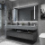圣铂雅（SHENGBOYA）浴室柜组合双层全岩板一体盆酒店风现代智能洗手洗脸洗漱台盆柜 80cm普通镜柜