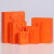 橙色礼品袋手提纸袋礼盒礼物袋服装定 制LOGO衣服购物包装手拎袋手提袋 (竖)20长*10侧*28高