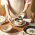 如赞日式陶瓷碗吃米饭碗大碗汤碗家用2023新款网红盘子碗套装餐具 锦上添花-4.6寸碗