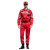 久匀长袖防静电套装工作服救援服应急户外地震水上救援服 红色 3XL
