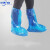 定制 一次性鞋套防水雨天加厚长筒养殖场靴套防滑户外漂流耐议价 蓝色橡筋款1000只