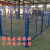车间隔离护栏网工厂仓库隔断机器设备防护安全网铁丝网围栏栅栏 高2米3米长一柱一网