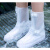 儿童雨鞋雨鞋男女款雨天防水雨靴套鞋防滑加厚耐磨儿童硅胶雨鞋套 橙色-高筒 S(34-35)