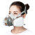 防毒面具喷漆专用打农药呼吸防护口罩全面6200防化工业气体防尘 6200七件套