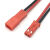 JST对插线2P连接线SYP LED插头 红线长 单头黑色10/20CM公母一套 JST母头线10cm