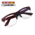 定制电焊玻璃眼镜焊工专用护目镜防强光防氩弧光防护眼镜变光面罩 升级版J0-红框透明