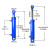 液压缸油顶5吨63缸径双向液压油缸工程油缸泵站动力单元小型油缸 63X35X1500