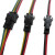 JST SM 2芯插头公-母EL电线电缆接头适配器15cm LED连接线 SM2P公母都40厘米各10条