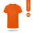 耀王 夏季圆领速干短袖工作服透气舒适t恤企业团建活动衫定制 橙色 2XL 
