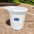 定制适用大号垃圾桶户外塑料酒店餐厨工业商用圆形带盖大容量收纳 80型(50升)+盖 (白色)
