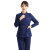 易美丽诺 WZ0219 长袖工作服分体套装实验室男女护理服 藏蓝色冬上衣+裤子 女S码