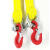 起重柔性吊带2腿4腿10吨吊装带柔性吊带组合吊索具柔性吊装带 三腿5吨2米（总承重）