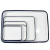 海斯迪克 HKCL-267 搪瓷托盘 白色实验室化工消毒盘 方形盘 加厚平底 单个40*60