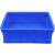 工孚 周转箱 可堆式储物零件物流整理 全新料蓝色 565*415*330mm 单位：个