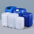 加厚塑料桶方形堆码桶化工废液桶实验室酒精密封桶级5/25L升 25L方桶蓝色加厚款