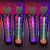 LED充电酒吧发光杯架鸡尾酒架子创意KTV专用酒架520心型子弹杯架 摩天楼杯架48孔紫光 不含杯