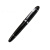 金属商务签字笔重手感黑色水笔宝珠笔办公中性笔高颜值碳素笔 亮黑银色1支备用笔芯 0.7mm 活力橙1支备用笔芯