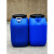 50公斤kgL升塑料桶加厚化工桶油桶水蓝桶废水桶100斤工地运输桶 蓝色 50升全新料加厚款4.4斤重