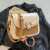 袋鼠（KANGAROO）女士包包2024新款潮感时尚百搭单肩斜挎包网ins小方 黑色