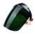 Homeglen 电焊面罩头戴式防护焊工面罩焊帽氩弧焊气保焊防尘 黑顶+深绿色电焊面罩