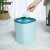 安赛瑞 垃圾桶 塑料无盖压圈垃圾桶 客厅卫生间厨房垃圾纸篓桶 8L 绿色 711620