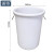 浦镕160升大水桶物业圆形塑料桶大容量圆桶可定制PU091无盖白色