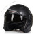 捷凯-512男女通用摩托车电动车头盔3/4双镜片安全头盔原厂 黑灰色 L