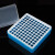 塑料离心管盒透明盖PCR管盒样品离心管架离心管盒 0.2ml 70孔