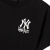 美职棒（MLB）官方 短袖女24夏季新款透气上衣女生外穿高腰短款T恤女学生ny衣服 纽约洋基队/黑色 XS