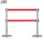 工品库 不锈钢双层一米线栏杆 警戒线围栏 伸缩隔离带 银行酒店商场排队机场警戒带护栏 不锈钢【双层5米线】