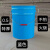 25L特厚铁皮户外垃圾桶大容量耐磨庭院垃圾桶铁桶带盖家用防火 绿色带logo