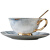 元承皇英式下午茶茶具咖啡杯欧式小小精致陶瓷咖啡具套装 雾海-6杯碟勺-深蓝礼盒