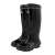 双安 工矿靴 BX001 半筒26cm 42码 带反光条 橡胶材质 矿用雨靴 防滑耐磨舒适