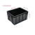 防静电塑料周转箱子黑色周转箱黑色ESD电子物料胶框胶箱厂 3#箱350*264*130mm