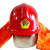 久匀 97款消防头盔 防火防砸安全帽安全头盔微型消防站战斗头盔 红色 可调节